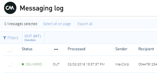 So exportieren Sie Messaging-Protokollergebnisse | CM Help Center So exportieren Sie Messaging-Protokollergebnisse | CM Help Center