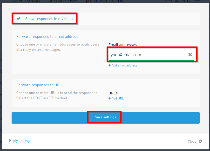 Hoe kan ik acties instellen in Received Messages? | CM Help Center Hoe kan ik acties instellen in Received Messages? | CM Help Center